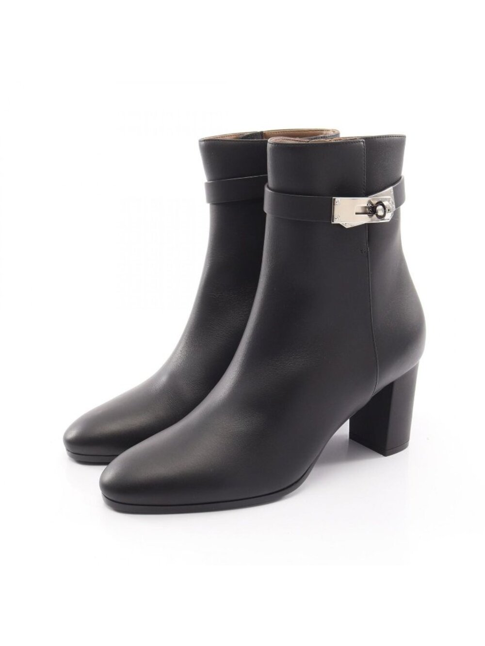Hermes Boots Saint Germain Kelly Buckle Leather
